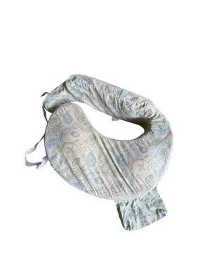 My Brest Friend Breastfeeding Support Pillow Green Paisley Print